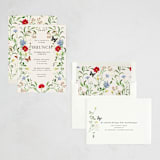"Wild meadow" - Party Invitations in Elder Flower by Sarah Knight - Assembled