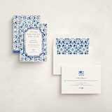 "Amalfi Coast" - Party Invitations in Cerulean by Jenna Holcomb - Assembled