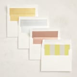 "Campania" - Party Invitations in Limone by Megan Davis - Envelope Liner Options