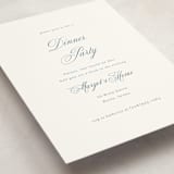 "Empire" - Party Invitations in Dusty Blue by Jennifer Postorino - Detail
