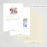 "Red Hearts" - Party Invitations in Champagne by Helena Vitto - Back of Card Options