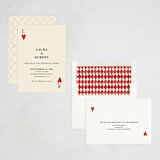 "Red Hearts" - Party Invitations in Champagne by Helena Vitto - Assembled