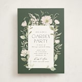 "Gentle Garden" - Party Invitations in Sage by Itsy Belle Studio - Front