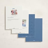 "Morning Glory" - Party Invitations in Royal Blue by Tamara Hilje - Back of Card Options