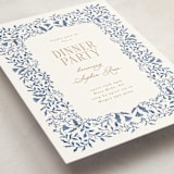 "Morning Glory" - Party Invitations in Royal Blue by Tamara Hilje - Detail