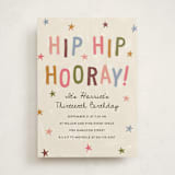 "Hip Hip Hooray" - Party Invitations in Bloom by Kercia Jane - Front