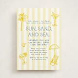 "beach icon" - Party Invitations in Sunny by Cass Loh - Front