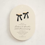 "Cheers" - Party Invitations in Linen by Baumbirdy - Front