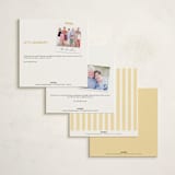 "Citrine" - Party Invitations in Lemon by Jelena Vuletic - Back of Card Options