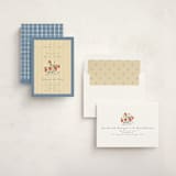 "Strawberry Sunshine" - Party Invitations in Blueberry by Erin L. Wilson - Assembled