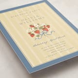 "Strawberry Sunshine" - Party Invitations in Blueberry by Erin L. Wilson - Detail