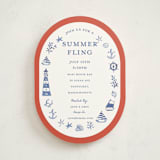 "Nautical Fun" - Party Invitations in Spice by Teju Reval - Front