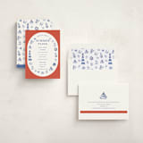 "Nautical Fun" - Party Invitations in Spice by Teju Reval - Assembled