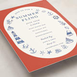 "Nautical Fun" - Party Invitations in Spice by Teju Reval - Detail