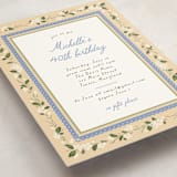 "Sweet Hydrangea" - Party Invitations in Summer Lemon by Erin L. Wilson - Detail