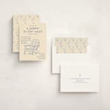 "Soiree in the Sand" - Party Invitations in Cream by Cotton and Bow - Assembled