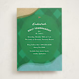 "Golf Course" - Party Invitations in Grass by Becky Nimoy - Front