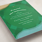 "Golf Course" - Party Invitations in Grass by Becky Nimoy - Detail