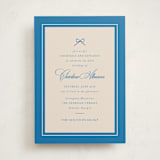 "Little Bow" - Party Invitations in Ocean by Owl and Toad - Front