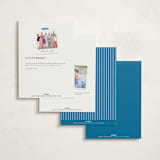 "Little Bow" - Party Invitations in Ocean by Owl and Toad - Back of Card Options