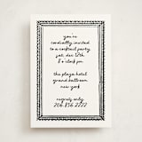 "Illustrated Frame" - Party Invitations in Snow by AK Graphics - Front