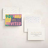 "Colorful Party" - Party Invitations in Rainbow by Kristin Oliversen - Assembled