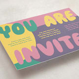 "Colorful Party" - Party Invitations in Rainbow by Kristin Oliversen - Detail