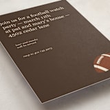 "football watch party" - Party Invitations in Earth by Claire - Detail