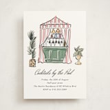 "Poolside Cocktails" - Party Invitations in Peony by Becky Nimoy - Front