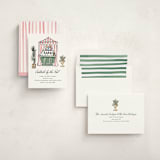 "Poolside Cocktails" - Party Invitations in Peony by Becky Nimoy - Assembled