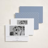"Timeless love" - Party Invitations in Dusty Blue by Stacey Meacham - Back of Card Options