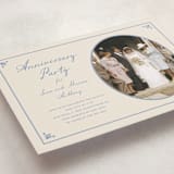 "Timeless love" - Party Invitations in Dusty Blue by Stacey Meacham - Detail