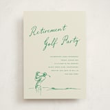 "Golf Sketch" - Party Invitations in Evergreen by Stacey Meacham - Front