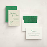 "Golf Sketch" - Party Invitations in Evergreen by Stacey Meacham - Assembled