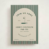 "FORE EVER YOUNG" - Party Invitations in Forest by Marabou Design - Front