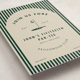 "FORE EVER YOUNG" - Party Invitations in Forest by Marabou Design - Detail