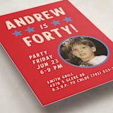 "Bold" - Party Invitations in Cardinal by 2birdstone - Detail