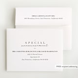 "Coming Soon Snap" - Pregnancy Announcement Thank You Cards in Peach by Lori Wemple - FREE Recipient Addressing