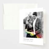 "Rainbow Light" - Pregnancy Announcement Thank You Cards in Rainbow by Maria Hilas-Louie - Front