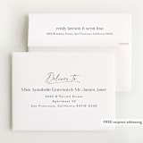 "Three to be" - Pregnancy Announcement Thank You Cards in Flour by Lea Delaveris - FREE Recipient Addressing