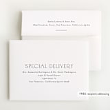 "Eternity" - Pregnancy Announcement Thank You Cards in Navy by Stacey Meacham - FREE Recipient Addressing