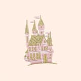 "Sweet Princess Castle Patch" - Patch in pink by Jollity and Co