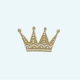 "Sweet Princess Crown Patch" - Patch in gold by Jollity and Co