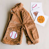 "Good Sport Basketball Patch" - Patch in orange by Jollity and Co