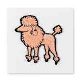 "Bow Wow Penelope Poodle Patch" - Patch in pink by Jollity and Co