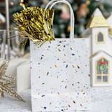 "Terrazzo  Gift Bags (4)" - Party Favor Bags in white by MA FÊTE