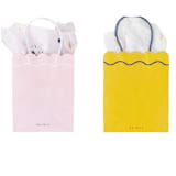 "Signature Gift Bags: Pink, Mint, Blue, Mustard (4)" - Party Favor Bags in multicolor by MA FÊTE
