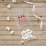 "Custom Christmas Favor Bags, set of 50" - Party Favor Bags in clear by ForYourParty
