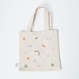 "Art Party Embroidered Mini Tote" - Party Favor Bags in multicolor by POP Party Supplies