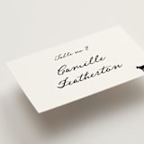 "the classic" - Place Cards - Beef in Onyx by Benita Crandall - Detail